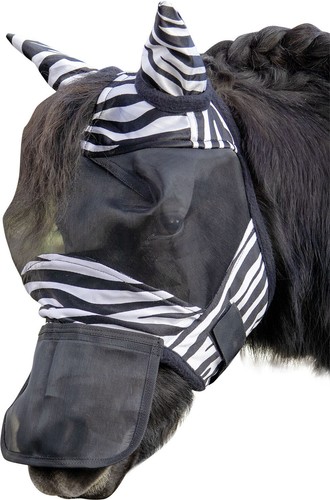Fliegenschutzmaske zebra - fliegenschutzmaske, -zebra-