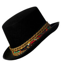 Zylinder Hut schwarz mit Borde