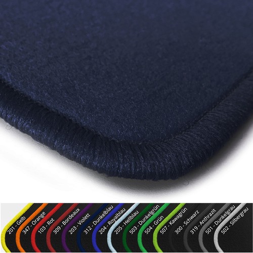 Fußmatten velours dunkelblau - fußmatten,