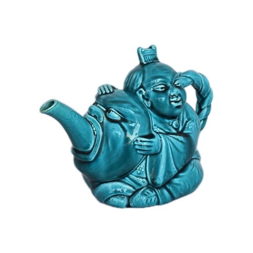 Minton majolica teapot - minton,