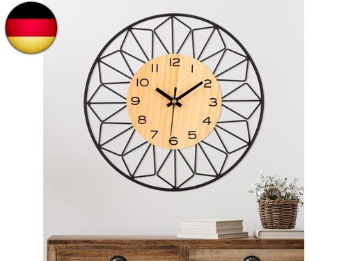 Große wanduhr holz 40cm mit - wanduhr,