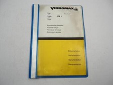 Vibromax VM1 Schnellschlag Stampfer Betriebsanleitung Ersatzteilliste 2001