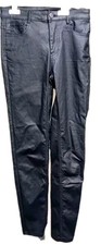 Hose, Damenhose, Röhre, Jeans, XS, schwarz, beschichtet, Stretchanteil...??
