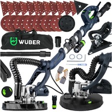 Trockenbauschleifer Giraffe LED 2 Köpfe, 24x Schleifpapier für Gips