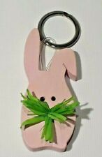 Schlüsselanhänger Holz Hase Rosa Geschenkidee Holz Zauber * 82442