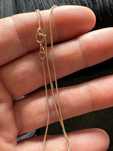 Schlangenkette gelbgold - 9,