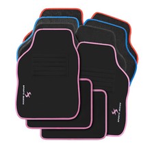 Auto Fußmatten universal mit Stickerei Autoteppich aus Teppichmaterial