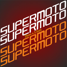 4 Aufkleber 25cm SUPERMOTO