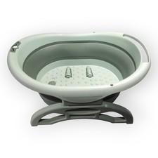 Bramble - Faltbares Fußbad Fußwanne mit 4 Massagerollen TPR PP Kunststoff Mint ✅