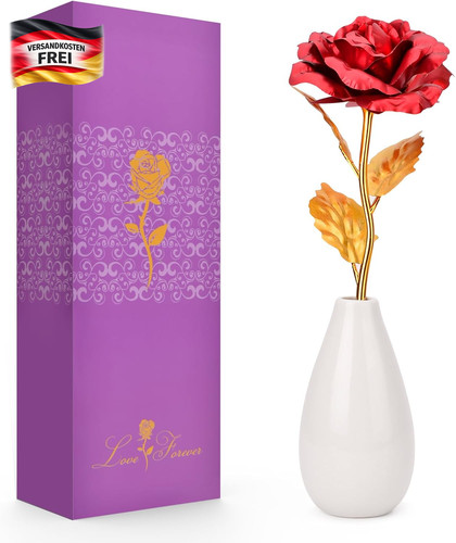 Künstliche rose mit - künstliche,