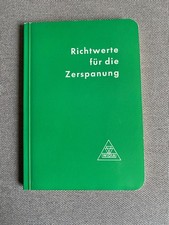 Richtwerte für die zerspanung - richtwerte,