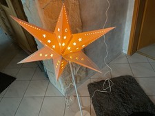 Ikea Strala Stehlampe Weihnachten Stern weiß
