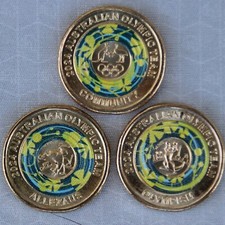 *NEW**AUSTRALIA_3 x 2 Dollars 2024_Australian Olympic Team_unc_Folder