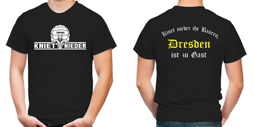 Kniet nieder dresden t - kniet, t-shirt