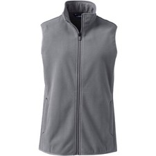 Lands' End Size 1X Gray Fleece