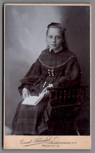 Cdv foto mädchen blankenburg - cdv,