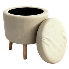 Runder Stauraumhocker – bis