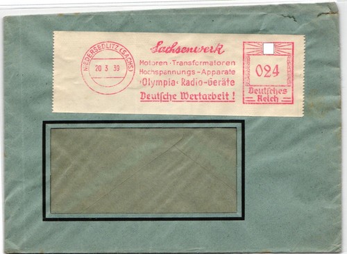 Deutsches reich auf brief - deutsches,