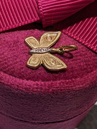 Ladies butterfly pendant - ladies,