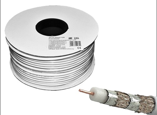 100m sat kabel koaxialkabel - 100m,