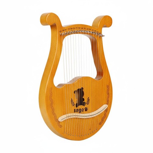 Holz leier harfe - leier, abgerundete