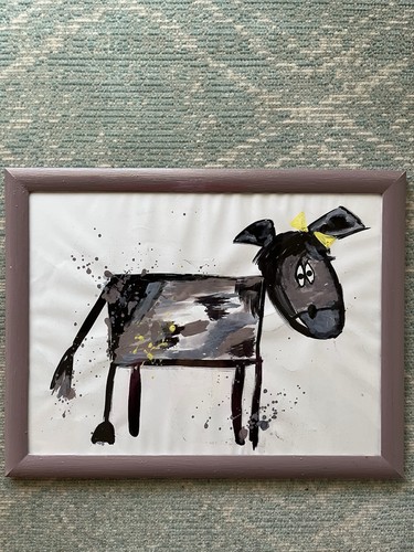 Bild handgemalt gerahmt - handgemalt,,