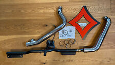 HARLEY® e4 AUSPUFF BREAKOUT® 2011-2017 mit12MM LAMBDA KRÜMMER BREITREIFEN HALTER