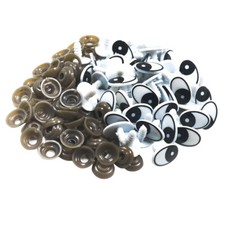 60 Stück ovale Kunststoff