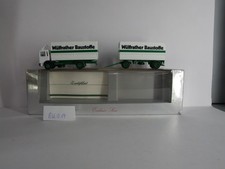 BU019 Herpa 99999 Herpa MAN Lastwagen mit Anhänger Wülfrather Baustoffe OVP Spie