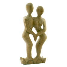 Tanzendes Paar, Holz-Skulptur