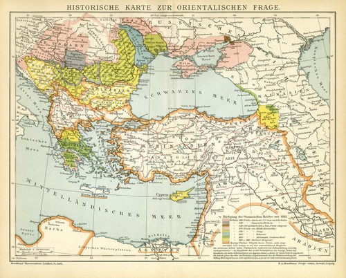 Orient historische karte - historische,