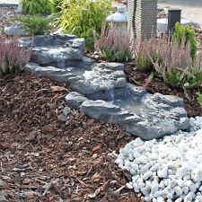 CLGarden Bachlaufschalen Set Bachlauf Wasserspiel erweiterbar Wasserfall Garten