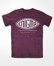 Enigma T-Shirt Burgund Rotor
