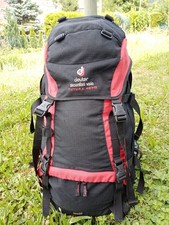DEUTER backpack rucksack / 40+10L / good condition, as barely used / rain cover 