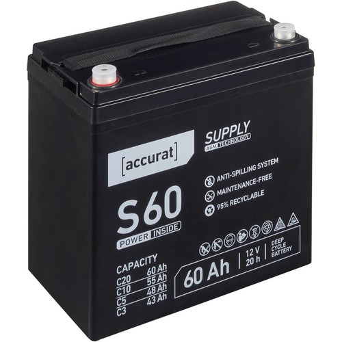 Agm batterie 12v 60ah - agm,