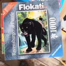 Schwarzer Panther / Flokati Ravensburger Puzzle - 1000 Teile - neuwertig 