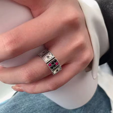 Poker Karten Asse Ring Damen Herren spielen verstellbar