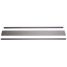 B-Ware Abschluss-Set für Sichtschutz Savoie, Profil Alu-Pfosten 180cm grau