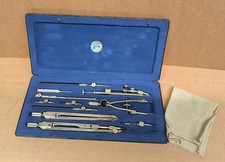 Vintage Kern Aarau Zirkelkasten / Reißzeug Zirkel Made in Switzerland