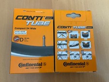 2 x Continental Fahrradschlauch 24" 50-60/507 D40 Conti Tube Compact 24 Wide (56