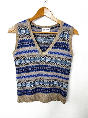 Brora blau bunt fair isle - brora,