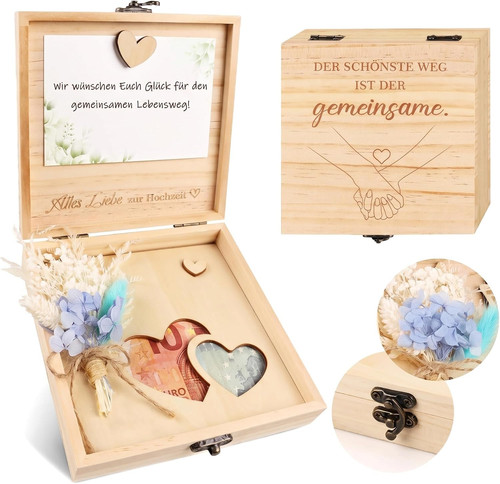 Hochzeitsgeschenk holzbox - hochzeitsgeschenk,