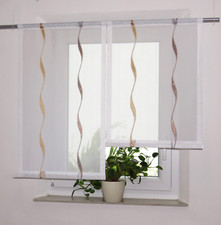 Scheibengardinen 2er Set braun