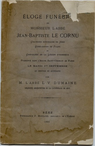 Dumaine trauerlob des - dumaine,