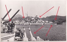 wk2 Foto Marine Schlachtschiff Prinz Eugen Admiral Hipper klasse Kriegsschiff