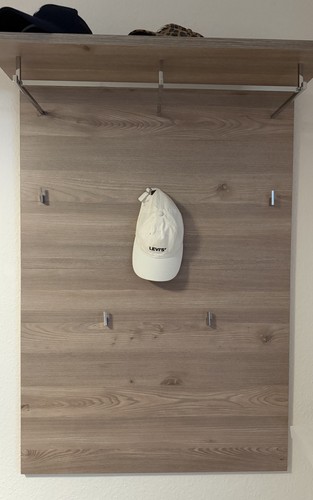 Wandgarderobe holzeffekt braun - holzeffekt,