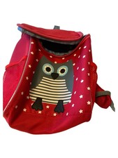 Franck & Fischer Kinder Rucksack Rot Eulenmotiv Sterne Kita Kindergarten