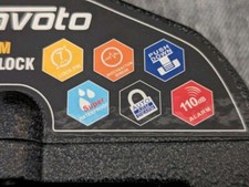 Favoto Motorrad Bremsscheibenschloss Alarm Scheibenschloss,2 Schlüssel und 12...