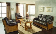 % ECHTLEDER SET 1+2+3 SESSEL