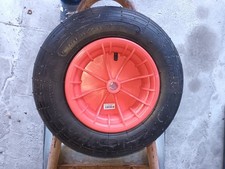 Schubkarrenrad - Schwarz-Rot .mit Ventil 